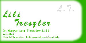 lili treszler business card